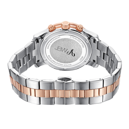 JBW Vixen Mother of Pearl Crystal Dial Two-tone Rose Gold-tone Bracelet Diamond Bezel Ladies Watch J6327B