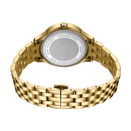 JBW Women's Plaza Oval Diamond 18K Gold-Plated Watch & Band Set J6366B J6366-SetB