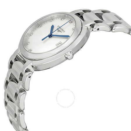 Longines Primaluna White Dial Diamond Stainless Steel Ladies Watch L8.114.4.87.6