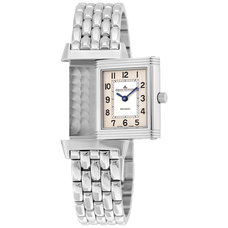 Jaeger LeCoultre Reverso White Dial Stainless Steel Ladies Watch Q2608110