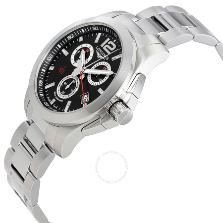 Longines Conquest Chronograph Black Dial Men's Watch L38004566