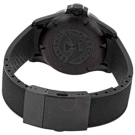 Longines Conquest V.H.P. Perpetual Quartz Black Carbon Dial Men's Watch L3.726.2.66.9