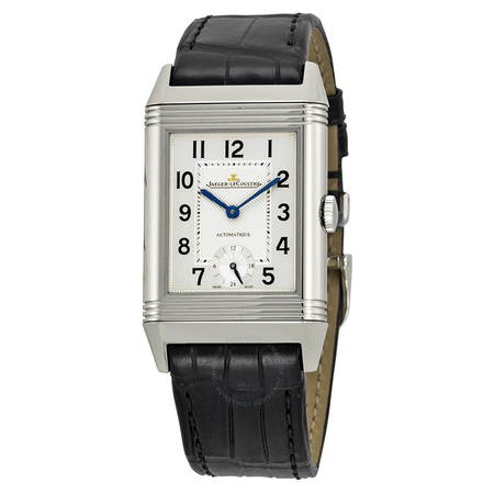 Jaeger LeCoultre Jaeger Lecoultre Grande Reverso Automatic White Dial Black Leather Men's Watch Q3808420