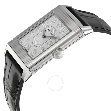 Jaeger LeCoultre Grande Reverso Ultra Thin White Dial Black Leather Ladies Watch Q3208422
