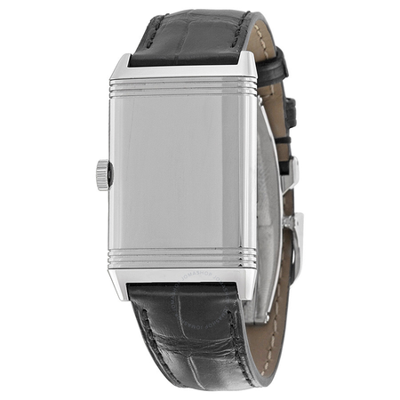 Jaeger LeCoultre Grande Reverso Ultra Thin White Dial Black Leather Ladies Watch Q3208422