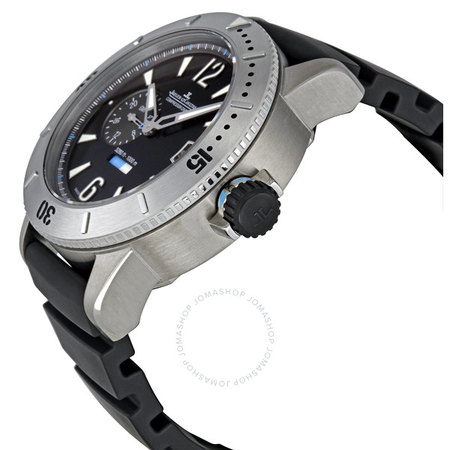 Jaeger LeCoultre Master Compressor Diving GMT Black Dial Men's Watch Q184T670