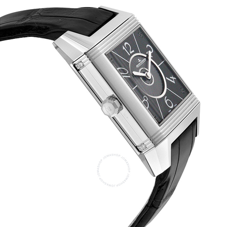 Jaeger LeCoultre Reverso Squadra Lady Duetto Silver and Black Dial Ladies Watch Q7058430