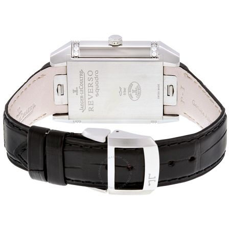 Jaeger LeCoultre Reverso Squadra Lady Duetto Silver and Black Dial Ladies Watch Q7058430