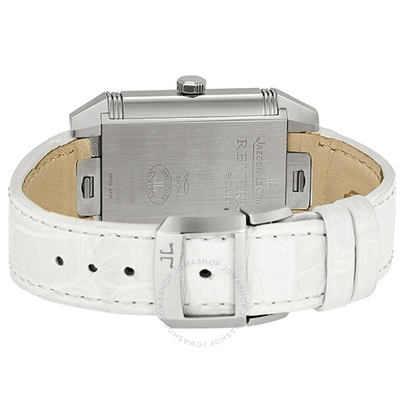 Jaeger LeCoultre White Dial White Leather Ladies Watch Q7068421