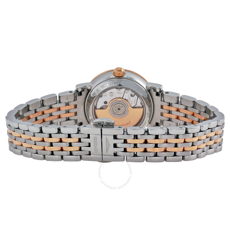 Longines Elegance Mother of Pearl Stainless Steel and Rose Gold Ladies Watch L4.309.5.87.7