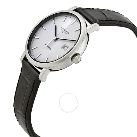 Longines Elegant Automatic White Dial Ladies Leather Watch L43104122