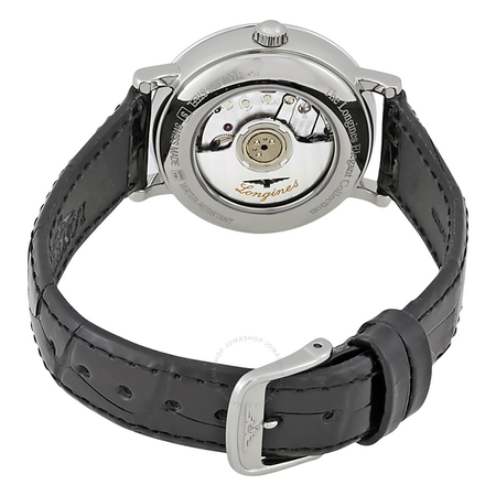 Longines Elegant Automatic White Dial Ladies Leather Watch L43104122