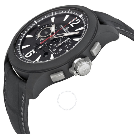 Jaeger LeCoultre Jaeger Lecoultre Master Compresser Black Dial Alligator Men's Watch Q204C470