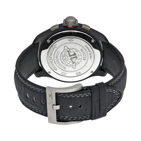 Jaeger LeCoultre Jaeger Lecoultre Master Compresser Black Dial Alligator Men's Watch Q204C470