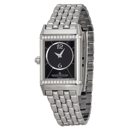 Jaeger LeCoultre Reverso Duetto Silver Dial Stainless Steel Ladies Watch Q2568102