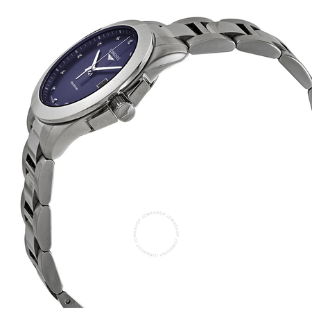 Longines Conquest Blue Sunray Diamond Dial Ladies Watch L3.377.4.97.6