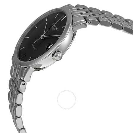 Longines Elegant Collection Auto Sunray Gray Dial Stainless Steel Ladies Watch L4.809.4.72.6