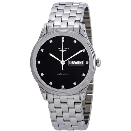 Longines Flagship Automatic Diamond Black Dial Men's Watch L48994576