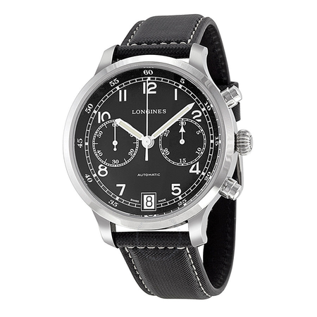 Longines Heritage Military 1938 Chronograph Black Dial Men's Watch L27904530 L2.790.4.53.0