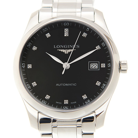 Longines Master Automatic Diamond Black Dial Unisex Watch L2.793.4.57.6