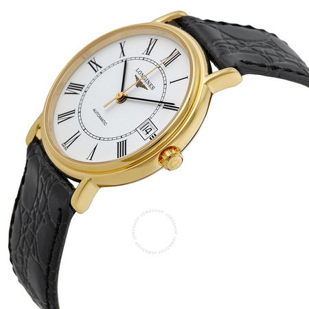 Longines Presence Automatic Black Leather Men's Watch L4.821.2.11.2