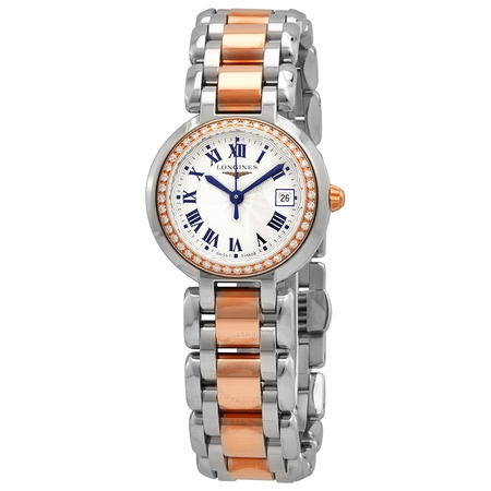 Longines PrimaLuna Quartz Diamond Champagne Dial Ladies Watch L8.110.5.79.6