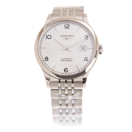 Longines Record Automatic Silver Dial Unisex Watch L2.821.4.76.6