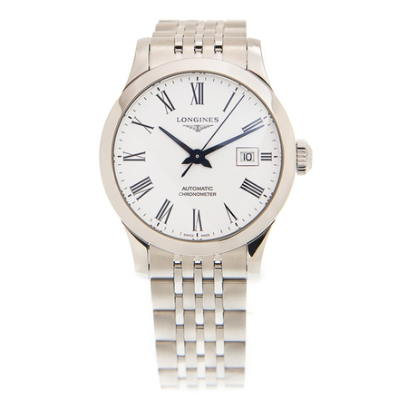 Longines Record Automatic White Dial Unisex Watch L2.321.4.11.6