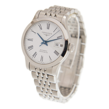 Longines Record Automatic White Dial Unisex Watch L2.321.4.11.6