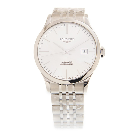 Longines Record Automatic White Dial Unisex Watch L2.821.4.72.6