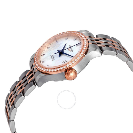 Longines Record Automatic Diamond Ladies Watch L2.320.5.89.7