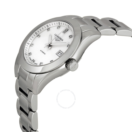 Longines Conquest Classic Automatic Mother of Pearl Dial Stainless Steel Ladies Watch L2.285.4.87.6