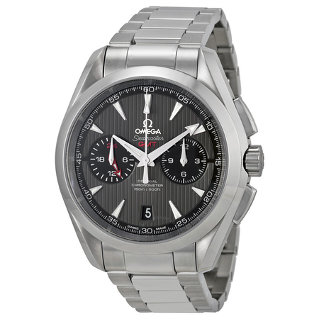 Omega Seamaster Aqua Terra Chronograph GMT Automatic Chronometer Grey Dial Men's Watch 23110435206001 231.10.43.52.06.001
