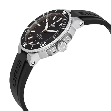 Oris Aquis Black Dial Automatic Men's Rubber Watch 01 733 7730 4154-07 4 24 64EB