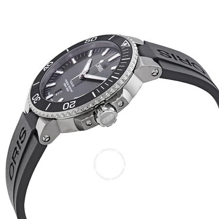 Oris Aquis Date Grey Dial Automatic Men's Rubber Watch 01 733 7730 7153-07 4 24 63TEB