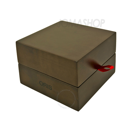 Oris Artelier GMT Automatic Silver White Dial Brown Leather Men's Watch 690-7690-4081LS 01 690 7690 4081-07 1 22 73FC
