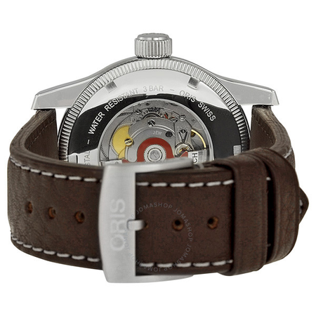Oris Big Crown Timer Black Dial Brown Leather Men's Watch 01 735 7660 4064-07 5 22 78