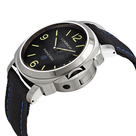 Panerai Luminor Black Dial Black Canvas Men's Watch PAM00774