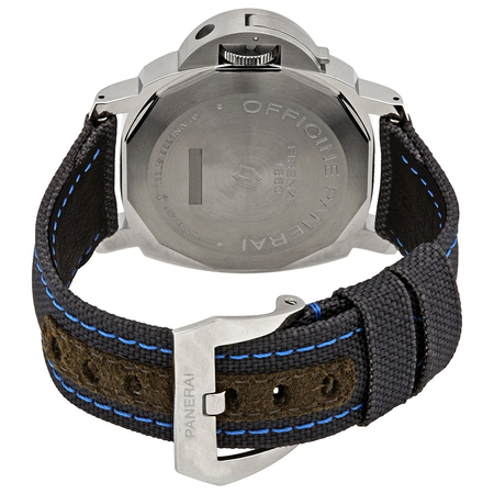 Panerai Luminor Black Dial Black Canvas Men's Watch PAM00774