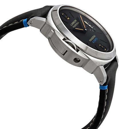 Panerai Luminor Left-Handed Hand Wind Black Dial Men's Watch PAM00796