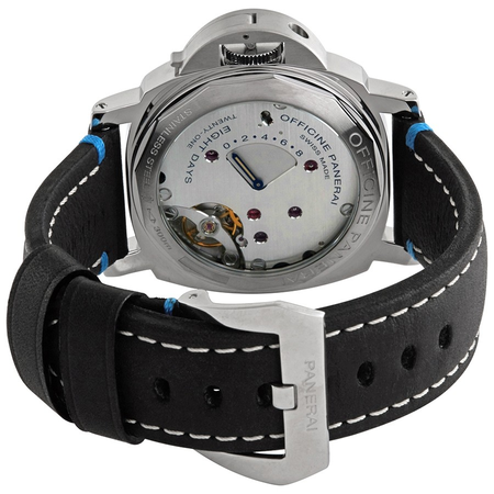 Panerai Luminor Left-Handed Hand Wind Black Dial Men's Watch PAM00796