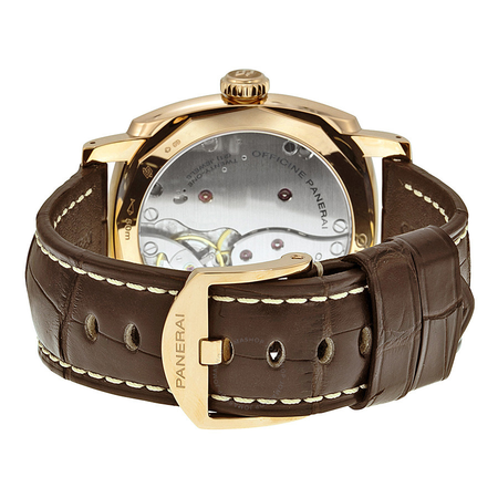 Panerai Radiomir Brown Dial 18kt Rose Gold Men's Watch PAM00515