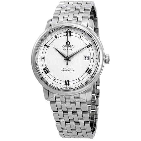 Omega De Ville Automatic Silvery White Dial Men's Watch 424.10.40.20.02.005