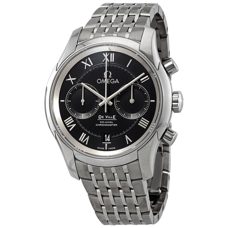 Omega De Ville Co-Axial Chronograph Automatic Chronometer Black Dial Men's Watch 431.10.42.51.01.001