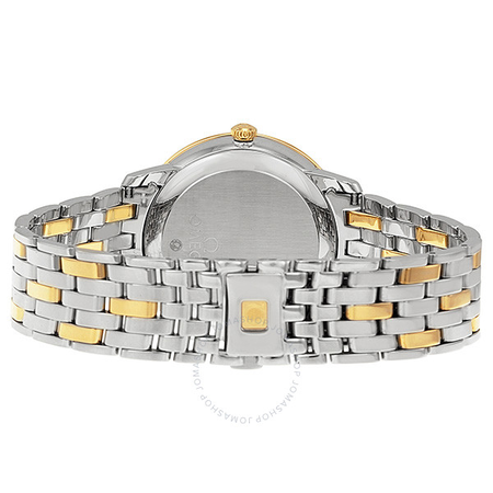Omega DeVille Prestige Stainless Steel and 18kt Yellow Gold Silver Dial Unisex Watch 42420372002001 424.20.37.20.02.001