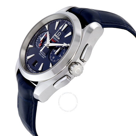 Omega Seamaster Aqua Terra Chronograph GMT Automatic Chronometer Blue Dial Men's Watch 231.13.43.52.03.001