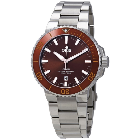 Oris Aquis Date Automatic Brown Dial Men's Watch 01 733 7730 4152-07 8 24 05PEB