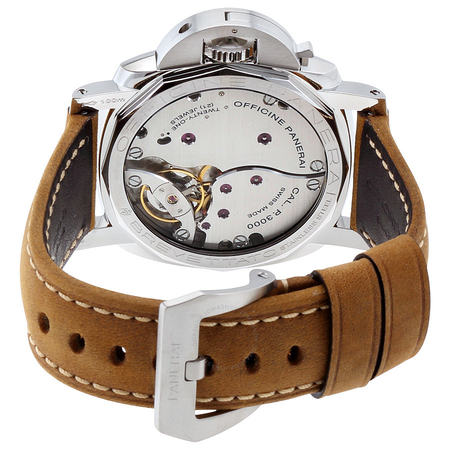Panerai Luminor 1950 Black Dial Leather Men's Watch PAM00372