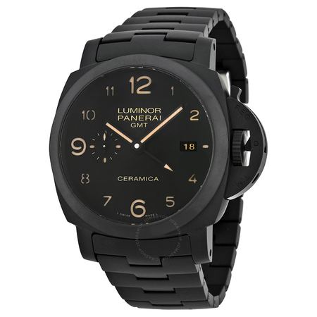 Panerai Luminor 1950 Tuttonero GMT Black Dial Men's Watch PAM00438