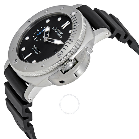 Panerai Luminor Submersible 1950 Black Dial Automatic Men's Rubber Watch PAM01305